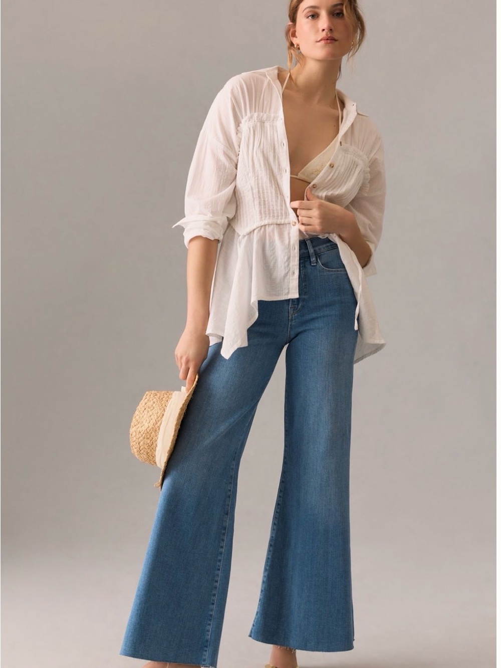 Frame Denim Le Palazzo Crop